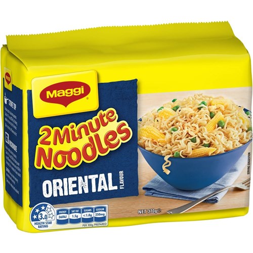 NOODLES TWO MINUTE ORIENTAL (30 X 76GM) # 12152780 MAGGI