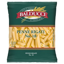 PASTA PENNE RIGATI #18 500GM(12) # 3201801 BALDUCCI