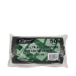 BAG BIN GARBAGE LINER 72-75LT 50S(10) #C-BL1200R CAPRI