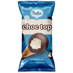 ICECREAM CHOC TOP VANILLA (40 X 150ML) # 5001364 BULLA