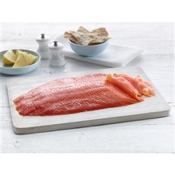 SALMON SIDE SMOKED SLICED IMP (10 X 1KG) # 1010203315 BLUE WAVE