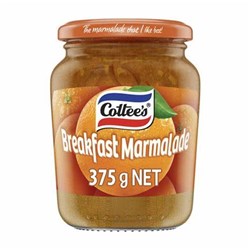 JAM MARMALADE BREAKFAST 375GM(6) # 80150 COTTEES