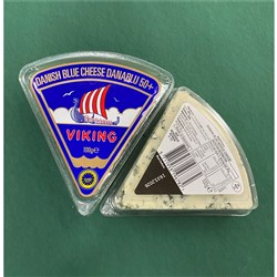 CHEESE BLUE WEDGES  VIKING VIKING DENMARK (10 X 100GM) # DN009 ARLA
