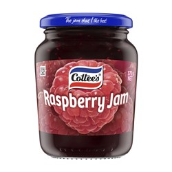 JAM RASPBERRY 375GM(6) # 80204 COTTEES