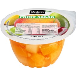 FRUIT CUP FRUIT SALAD IN NAT JUICE (48 X 120GM) # 830180 EATEO