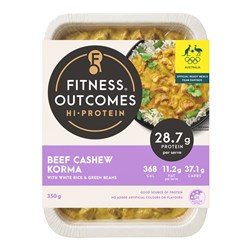 BEEF CASHEW KORMA (6 X 350GM) # 1101810 FITNESS OUTCOMES