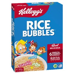 CEREAL RICE BUBBLES 365GM(12) # 1005510744 KELLOGGS