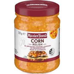 RELISH CLASSIC CORN (6 X 250GM) # 215827 MASTERFOODS