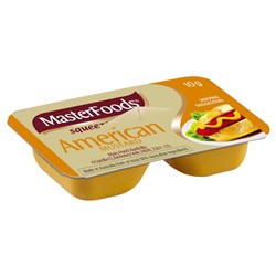 MUSTARD PC AMERICAN SQUEEZE (100 X 10GM) # 156730 MASTERFOODS