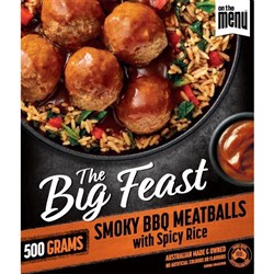 MEATBALLS SMOKEY BBQ (5 X 500GM) # 1101103 ON THE MENU