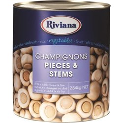 MUSHROOM CHAMPIGNON PIECES & STEMS A10(3) # 2423596 RIVIANA