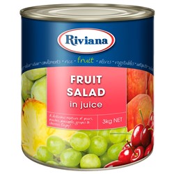 FRUIT SALAD IN NATURAL JUICE SOUTH AFRICAN 3KG(3) # 2410054 RIVIANA