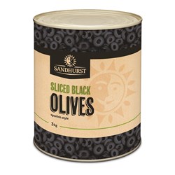 OLIVES BLACK SLICED A10(6) # SLICEDA10 SANDHURST