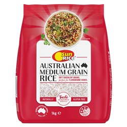 RICE CALROSE MEDIUM GRAIN 1KG(12) #5079 SUNRICE