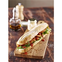 BREAD BAGUETTE HALF WHITE P/BAKE (52 X 130GM) # 9606 SPEEDIBAKE