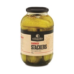 GHERKINS SLICED SANDWICH STACKER 2KG(6) # SLGHER2 SANDHURST