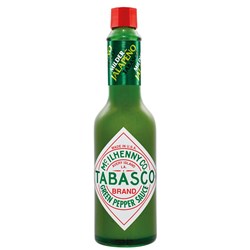 SAUCE GREEN PEPPER 60ML(12) 12 btl per inn 6 inn per ctn # 50092 TABASCO