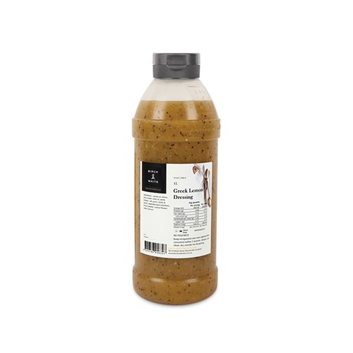 DRESSING SALAD GREEK LEMON 1LT(8) # GRDR3925FQ1 B&W