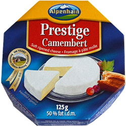 CHEESE CAMEMBERT 125GM PKT(8 PKTS per SLV ) (6SLV per CTN)# CAM01 PRESTIGE