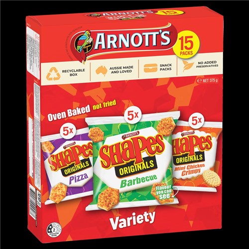 BISCUIT SHAPES VARIETY MP (6 X 375GM) ARNOTTS