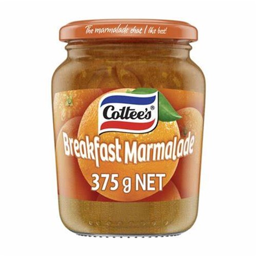 JAM MARMALADE BREAKFAST 375GM(6) # 80150 COTTEES