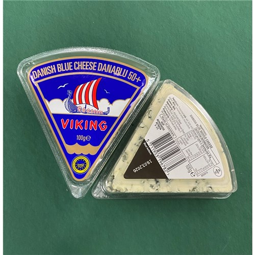 CHEESE BLUE WEDGES  VIKING VIKING DENMARK (10 X 100GM) # DN009 ARLA