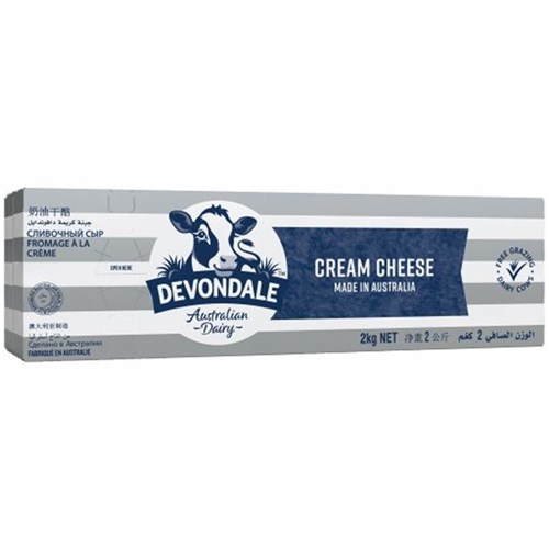 CHEESE CREAM 2KG(6) # 1001783 DEVONDALE