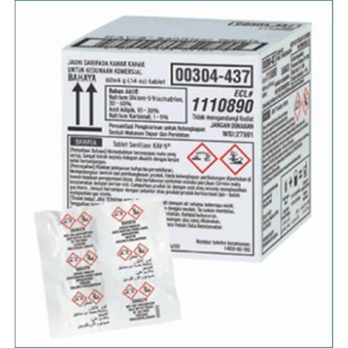 DK SANITIZER TABLETS KAY 5 (4 X 60 X 4GM) 240S # 1110890 ECOLAB