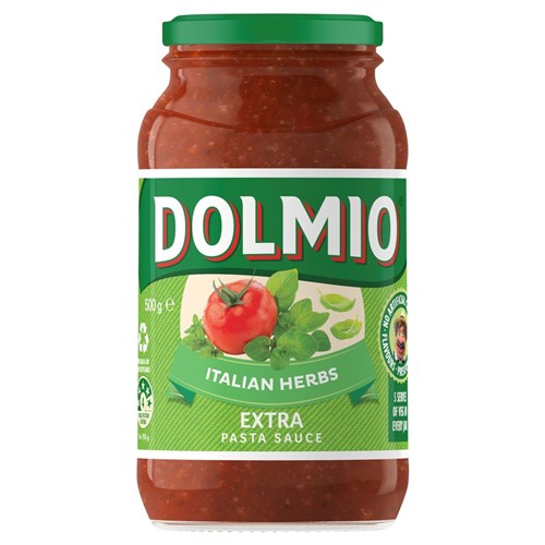 SAUCE PASTA ITALIAN HERBS 500GM(6) # 282196 DOLMIO