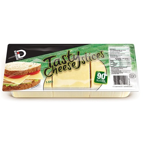 CHEESE SLICES TASTY 1.5KG(8) # P302204 DIROSSI