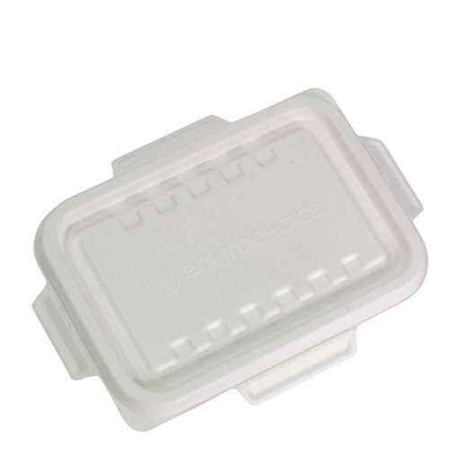 LID SUIT NATURAL FIBRE WHITE RECT CONTAINERS 500S # EC-CR705LNFW ENVIROCHOICE
