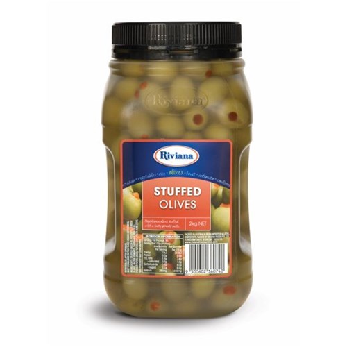 OLIVES GREEN STUFFED 1.9KG(6) # 2600104 RIVIANA