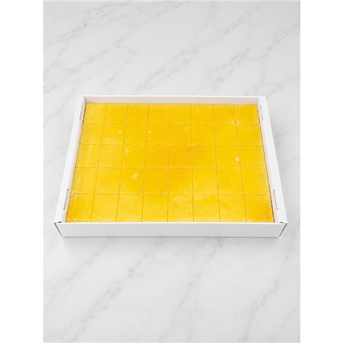 CAKE TRAY CUT 40 MANGO MOUSSE 2.4KG(4) # D1382-40 HOMEBUSH CAKES