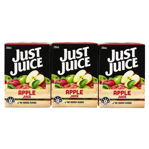 JUICE APPLE (24 X 200ML) # 3486 JUST JUICE