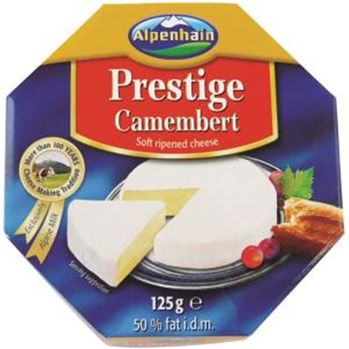 CHEESE CAMEMBERT 125GM PKT(8 PKTS per SLV ) (6SLV per CTN)# CAM01 PRESTIGE