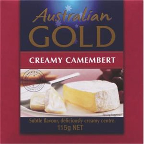 CHEESE CAMEMBERT LONG LIFE 115GM(12) # 1012141 AUSSIE GOLD