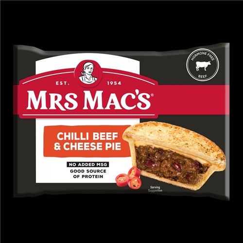 PIE CHILLI BEEF & CHEESE (12 X 175GM) # 12806 MRS MACS