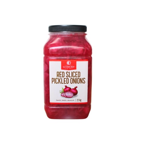 ONIONS PICKLED RED SLICED 2.1KG(6) # RONION2.1 SANDHURST
