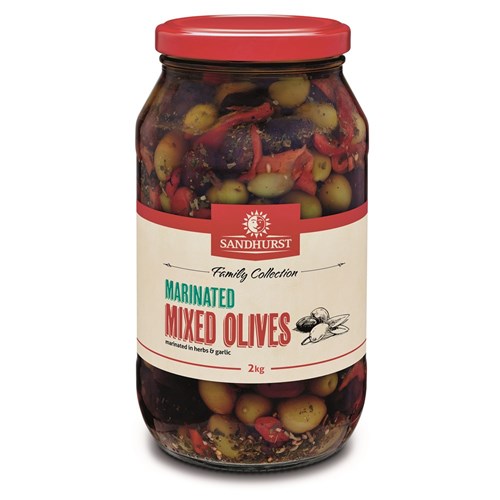 OLIVES MIXED MARINATED 2KG(6) # MMO2 SANDHURST