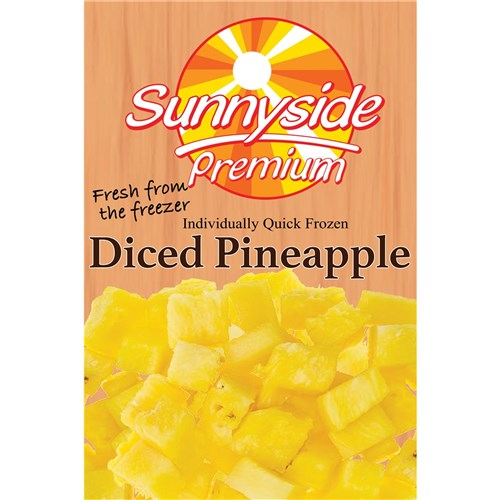 PINEAPPLE DICED 1KG(12) # SI0005 PINDIC-12X1 SUNNYSIDE