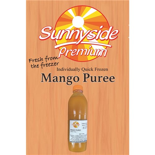 PUREE MANGO BOTTLE 1KG(12) # SI0054 MANPUR-12X1 SUNNYSIDE