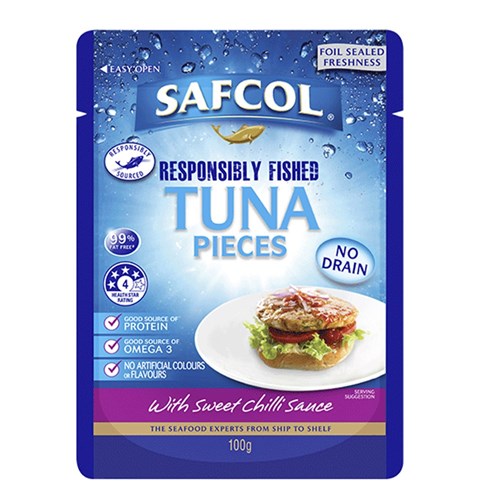 TUNA POUCH SWEET CHILLI (12 X 100GM) (4) # 8379 SAFCOL