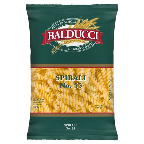 PASTA SPIRALI #55 500GM(12) #03005501 BALDUCCI